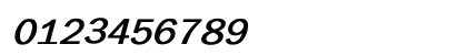 BillilinGothic Bold Italic Numeric Preview