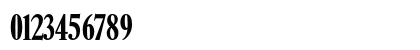 CaslonFB BoldExtraCondensed Numeric Preview