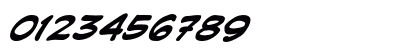 CCJoeKubert Bold Italic Numeric Preview