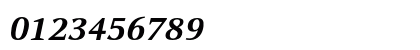 CelesteST SCBoldItalic Numeric Preview