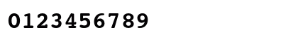 Courier 10 Pitch Bold Numeric Preview