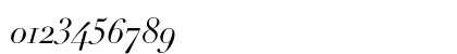 Linotype Didot Italic Oldstyle Figures Numeric Preview