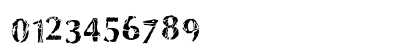 Dinosaur FontasaurusText Numeric Preview