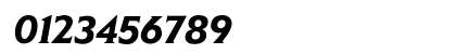 Elan BoldItalic Numeric Preview
