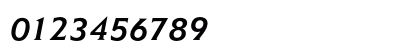 ElanEF MediumItalic Numeric Preview