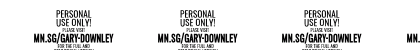 Gary Downley Script PERSONAL Regular Numeric Preview
