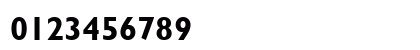 Gill Sans MT Bold Numeric Preview