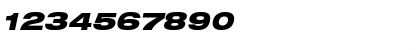 Helvetica Neue 93 Black Extended Oblique Font