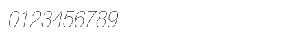 Helvetica Neue LT Std 27 Ultra Light Condensed Oblique Preview