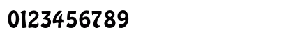 Hobo Font Numeric Preview