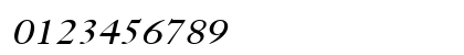 Bliss Wide Italic Numeric Preview
