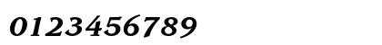 ITC Leawood Bold Italic Numeric Preview