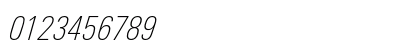 LinotypeUnivers CondThinItalic Preview
