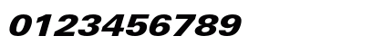 LinotypeUnivers ExtdBlackItalic Preview