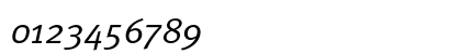 Meta Italic Numeric Preview