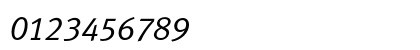 Meta ItalicCaps Numeric Preview