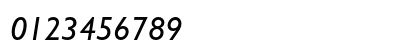 Gill Sans Italic Numeric Preview