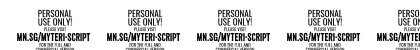 Myteri Script PERSONAL USE ONLY Bold Italic Preview