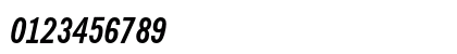 News Gothic Bold Condensed Italic Preview