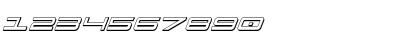 911 Porscha 3D Italic Italic Font