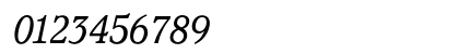 Pacella BookItalic Numeric Preview