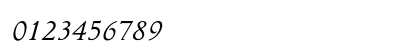 Pastonchi MT Std Italic Numeric Preview