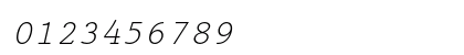 Prestige Elite Slanted Numeric Preview