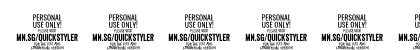 Quickstyler PERSONAL USE ONLY Regular Numeric Preview