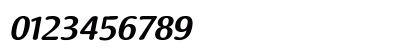 Raspoutine DemiBold Italic Numeric Preview