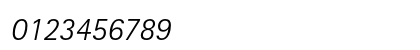 Rotis SansSerif Std Light Italic Numeric Preview