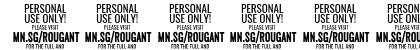 Rougant PERSONAL USE ONLY Regular Numeric Preview