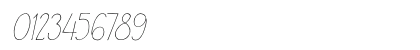 Rustick Thin Italic Numeric Preview