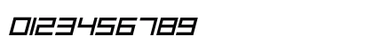 Square One Italic Numeric Preview