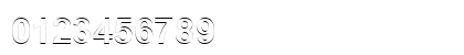 Arial Outline HU Bold Numeric Preview