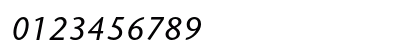 ITC Stone Sans Italic Numeric Preview