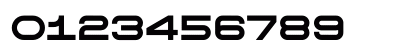 THE EXTENDED FONT (DEMO VERSION) Numeric Preview