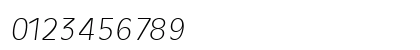 ArthurBecker-ExtraLight Italic Numeric Preview