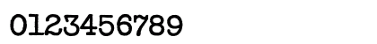 Typewriter Regular Numeric Preview