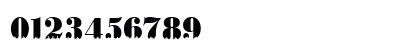 BodoniSkyline Regular Numeric Preview