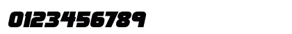 Ultraquick Italic Numeric Preview