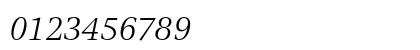 VeljovicEF BookItalic Numeric Preview