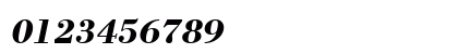 Bodoni Bold Italic Numeric Preview