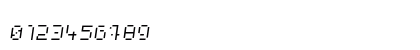 webpixel bitmap Light-Italic Numeric Preview