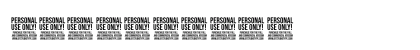Weirdy - Personal Use Regular Numeric Preview
