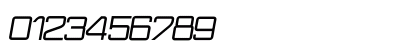 Wired Black Italic Numeric Preview