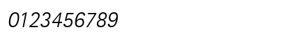 Libre SansSerif Light SSi Light Italic Numeric Preview