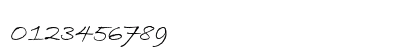 BradleyHand ITC LightItalic Numeric Preview