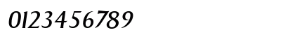 BruceBecker Italic Numeric Preview