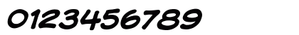 CCAstroCity Bold Italic Numeric Preview