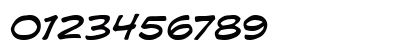 CC Comicrazy Italic Numeric Preview